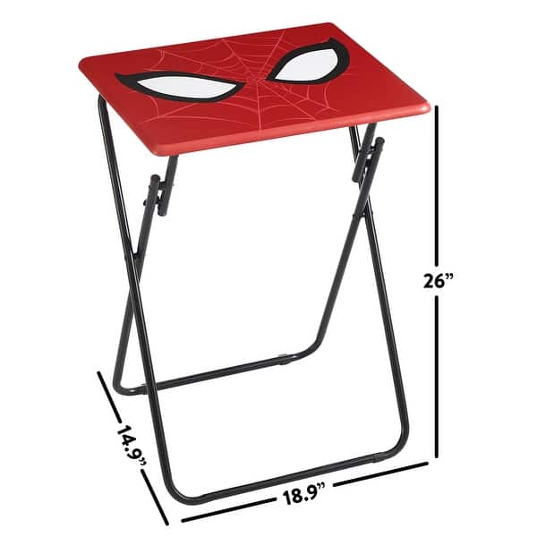 Marvel Spiderman Folding Tray Table,Portable Snack Laptop Table