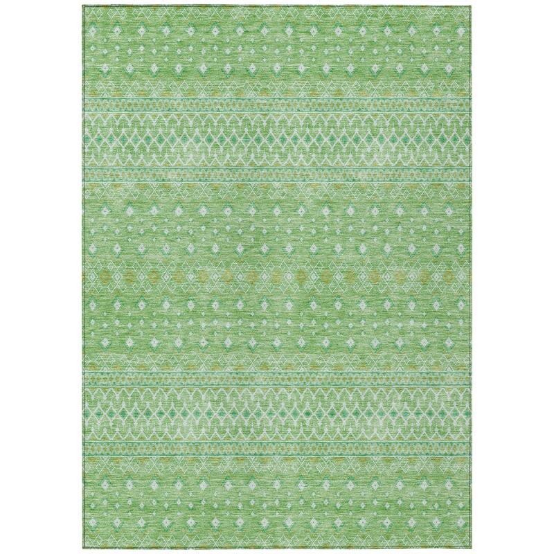 Machine Washable Indoor/ Outdoor Chantille Morrocan Boho Rug