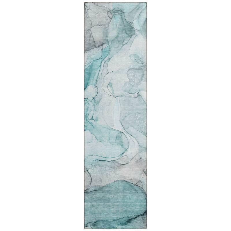 Lalu Artistic Abstract Weather Resistant Versatile Elegance Outdoor Rug