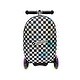 preview thumbnail 1 of 7, Lascoota Scooter Suitcase, Foldable Scooter Luggage For Kids Ages 2-5, Checkered Graphic