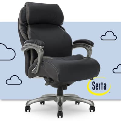 Serta Jackson Big and Tall Executive Office Chair with Smart Layers Technology, Bonded Leather