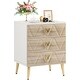 preview thumbnail 17 of 23, 3-Drawer Nightstand, Luxury Bedside Table End Table with Storage Drawers and Golden Legs