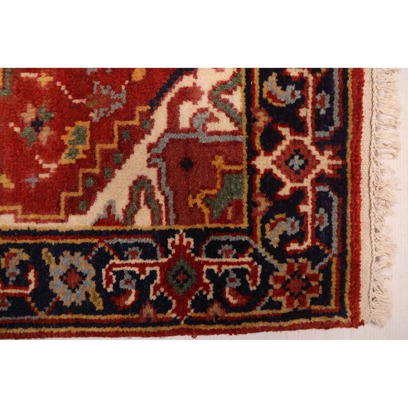 ECARPETGALLERY Hand-knotted Serapi Heritage Dark Copper Wool Rug - 2'6 x 16'0