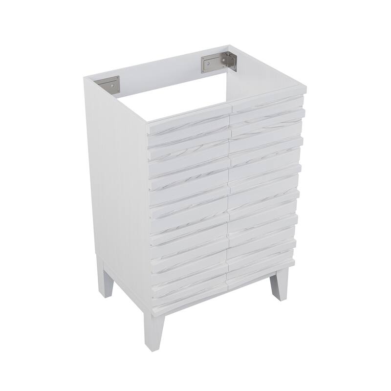 Swiss Madison Vincennes 24" Freestanding Bathroom Vanity Cabinet without Top in White Oak