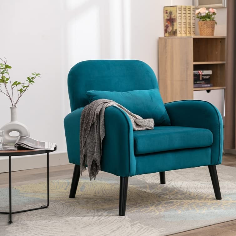 Design Teal Chairs For Living Room Teal Velvet Accent Chair Living