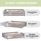 preview thumbnail 84 of 106, Twin/Full/Queen Size Floor Bed with Safety Guardrails for Kids, Wood Montessori Bedframe w/ Door, Children's Noiseless Beds