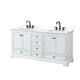 Option White / White Quartz Top / Matte Black Hardware