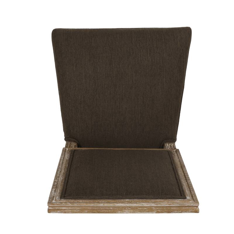 Dining Chairs with Upholstered Backrest, Fluted Legs, Set of 2