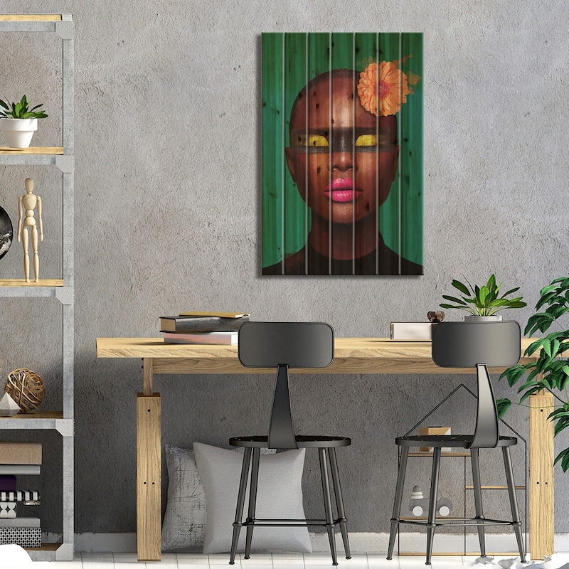 Color Number II Print On Wood by Marcio Alek - Multi-Color