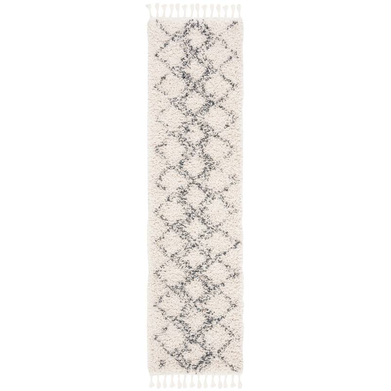 SAFAVIEH Pro Lux Shag Nazmije Moroccan Tassel 2.4-inch Thick