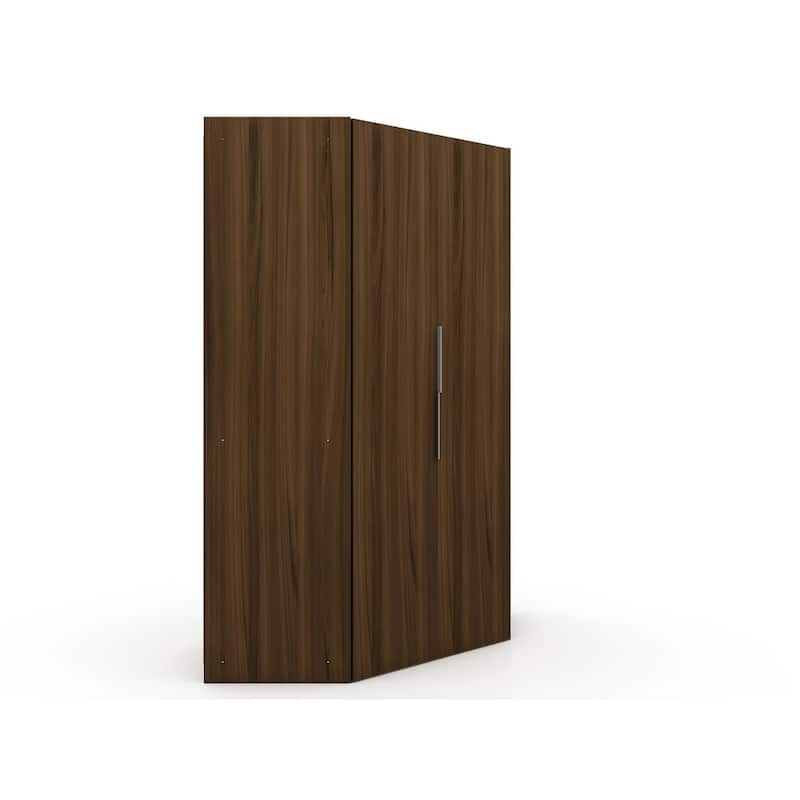 Manhattan Comfort Mulberry 2-Piece Wardrobe Closet
