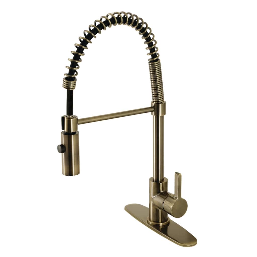 Kingston Brass Continental 1.8 GPM Single Hole Pre-Rinse Pull Down