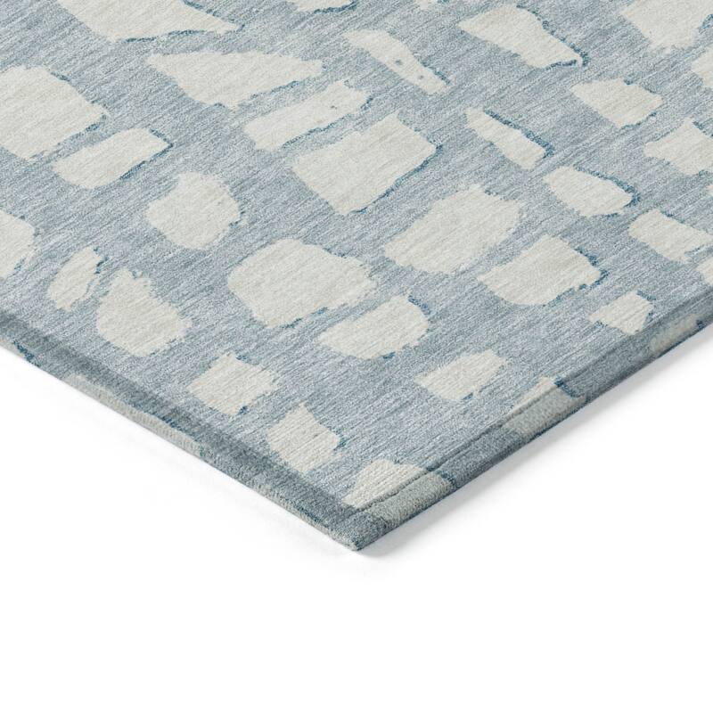 HomeRoots Abstract Transitional Rectangle Outdoor Rug