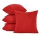 preview thumbnail 61 of 90, Deconovo Throw Pillow Covers, Corduroy Striped Decorative Covers, Set of 4