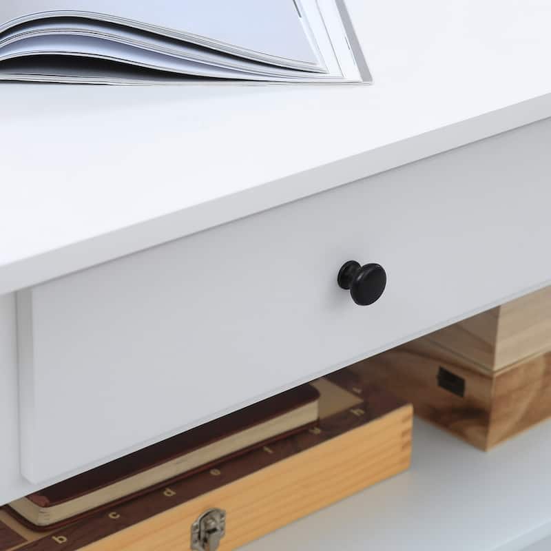 Coffee Table with Storage Drawers and Open Shelf