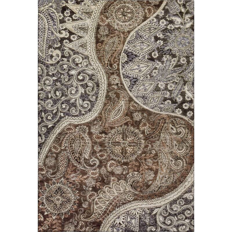 Premium Washable Super Soft Modern Paisley Mayfield Rug