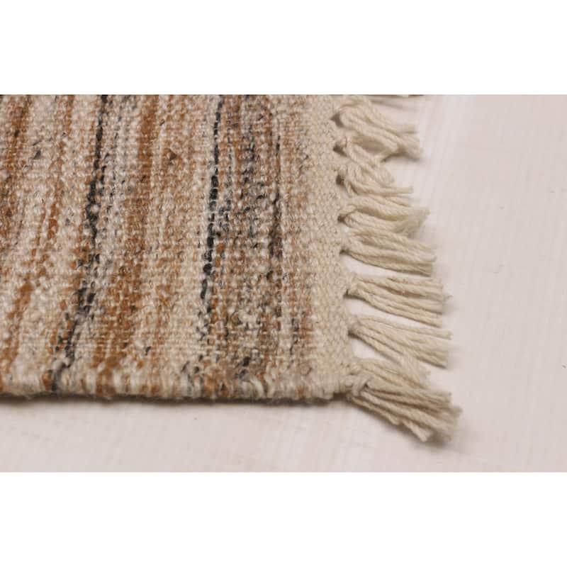 Boho Tan Kilim 5'3" x 7'5" - 5'3 x 7'5