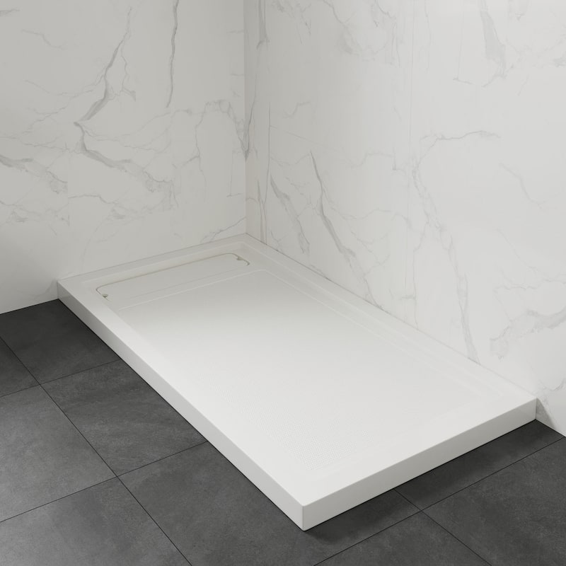 OVE DECORS Adena White Shower Base 60x36 in white