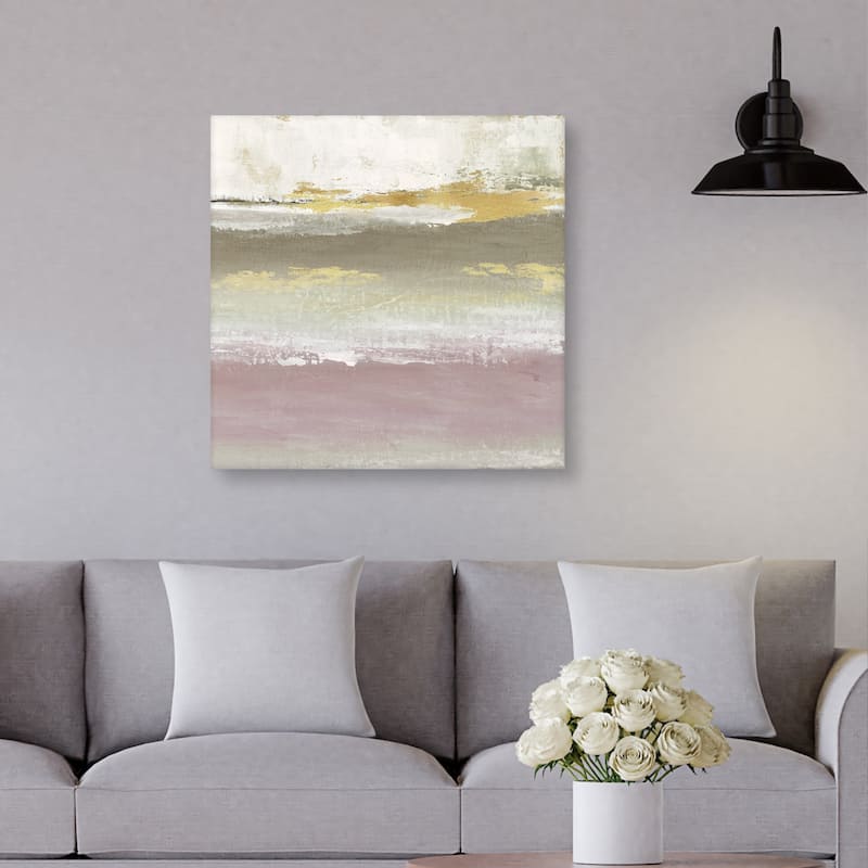Blush Solace by Janet Tava Canvas Art Print