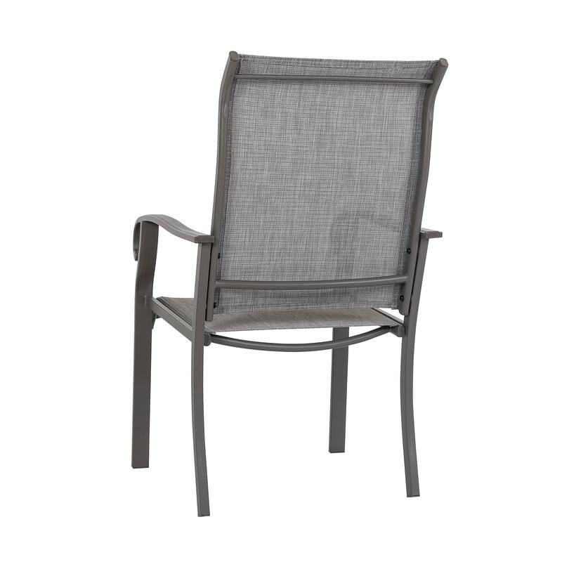 Outdoor 2-Piece Patio Textilene Fabric Chairs - 22.44*28.35*38.78 inch