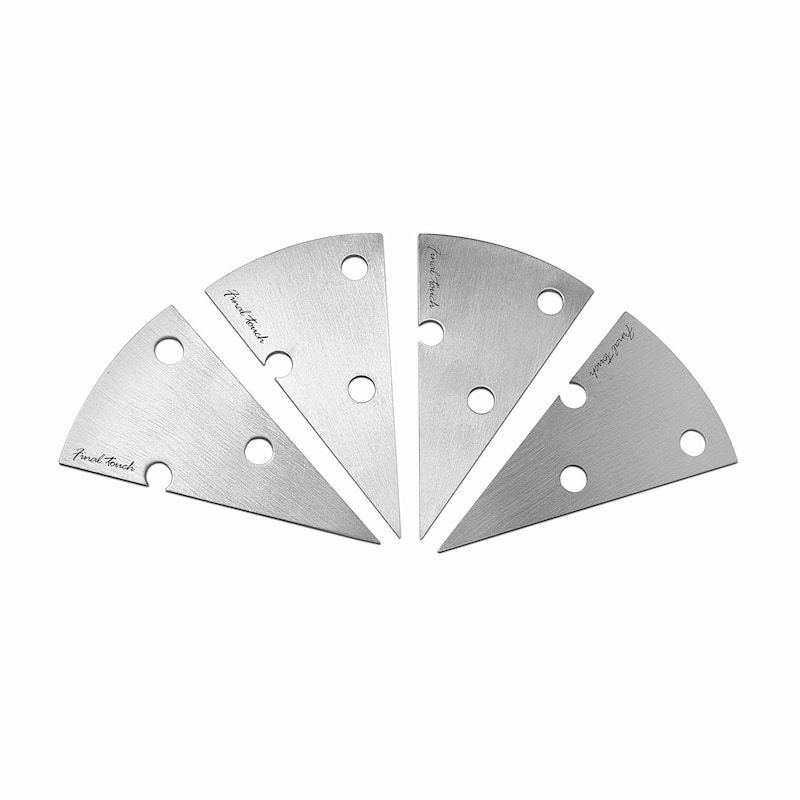 Final Touch Stainless Steel Cheese Markers Set of 4 - 2.2 x 3.9 in