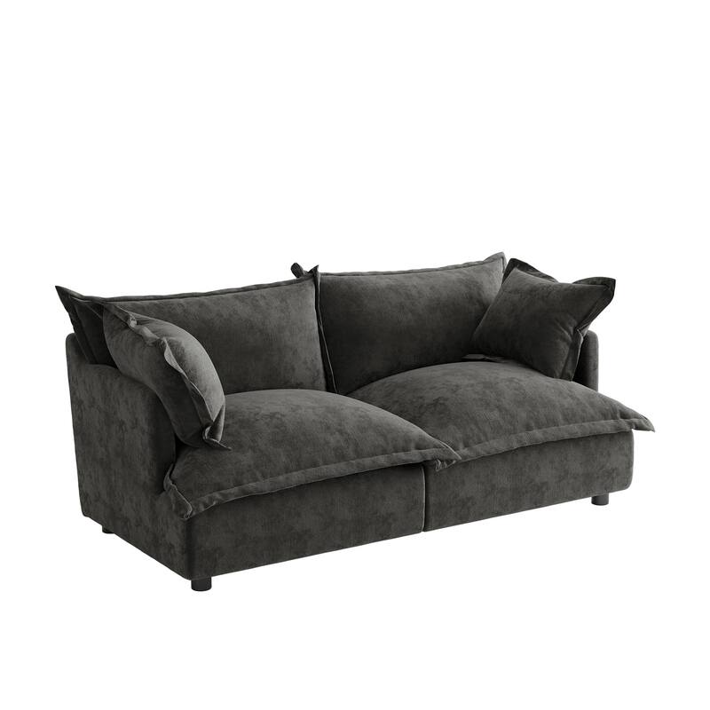 Double Layer Cushion Comfy Cloud Modular Sectional Sofa Set