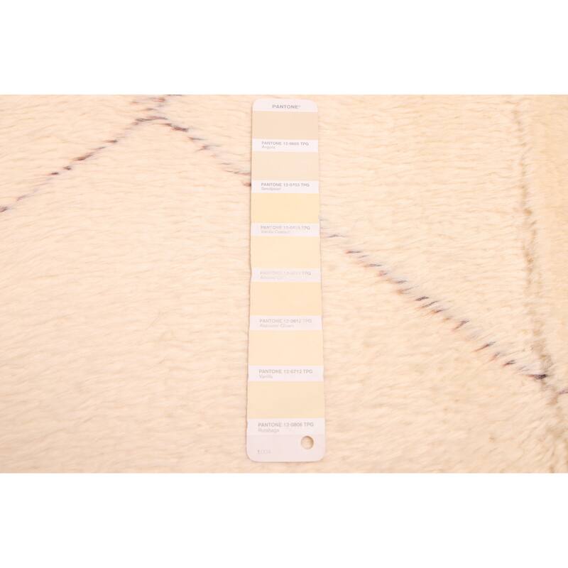 ECARPETGALLERY Hand-knotted Pak Finest Marrakesh Cream Wool Rug - 5'9 x 7'9