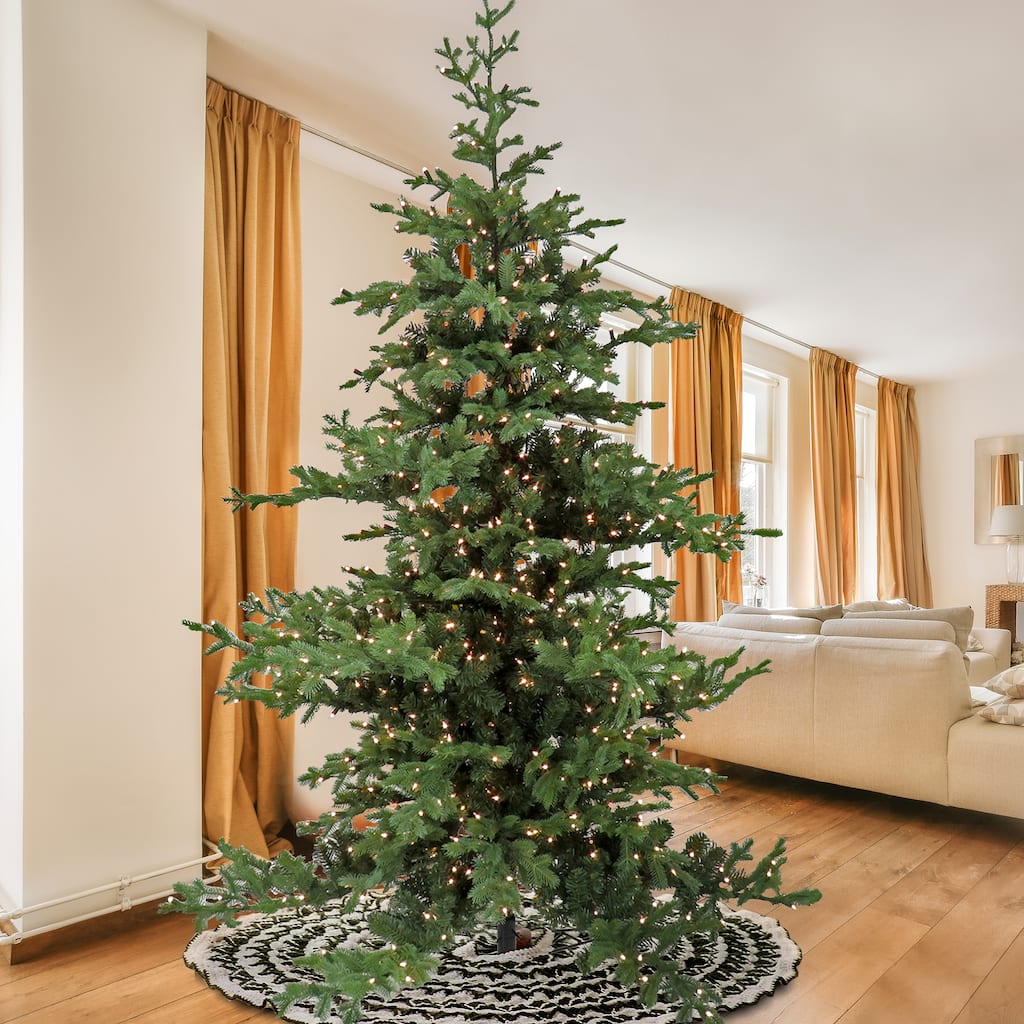 National Tree Company 9 ft. Pre-Lit Decorator Tree, 1100 Clear Lights- UL with PowerConnect - 9 Foot