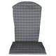 preview thumbnail 7 of 21, Full Adirondack Chair Cushion Cottage Gray