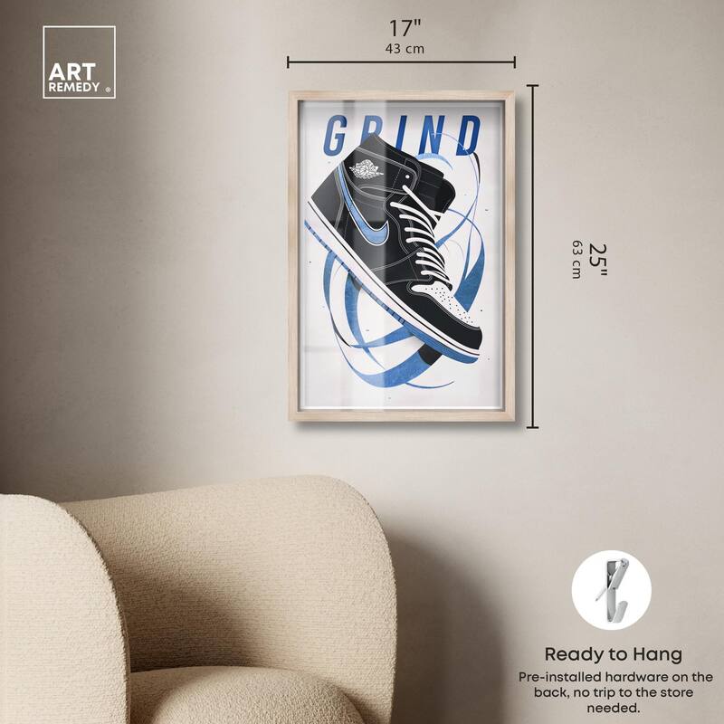 Blue Ribbon Sneaker Shadowbox by Art Remedy
