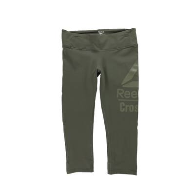 Reebok Womens CrossFit Lux 3/4 Tight Compression Athletic Pants,, Green, Large