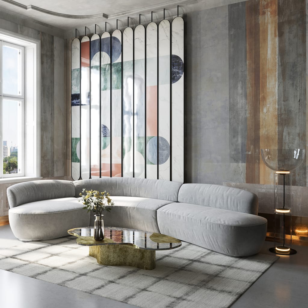 EXQUISITE RUGS Chroma Hand-loomed Wool/Bamboo Silk Charcoal/Grey Area Rug.
