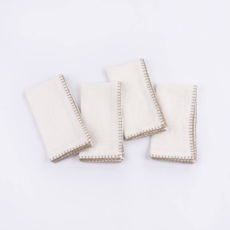 Brody, Linen, Dinner Napkin Set (Set of 4)