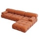 preview thumbnail 9 of 37, Modern Velvet Upholstered Large Modular Sectional Sofa