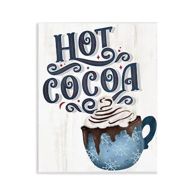 Stupell Warm Rustic Hot Cocoa Wall Plaque Art Design By Kim Allen