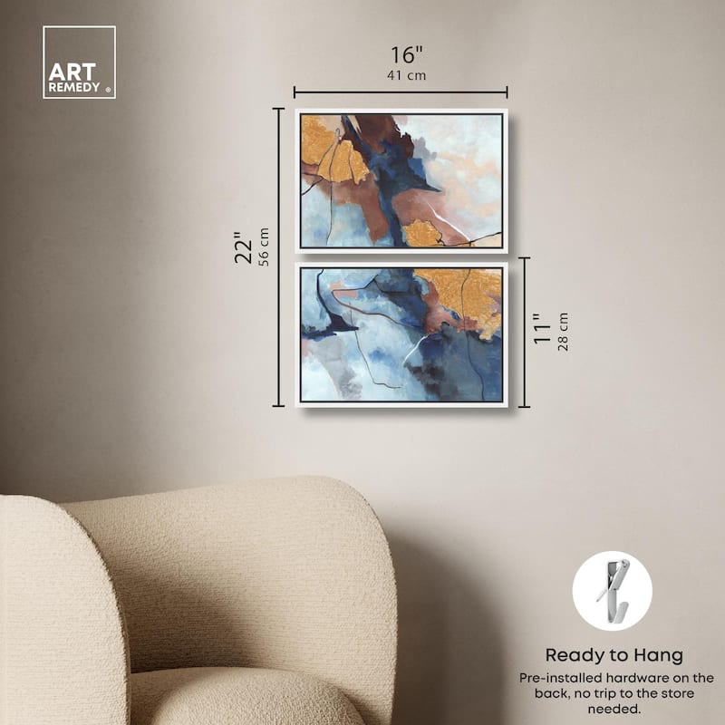 Heaven and Earth Canvas Set of 2 by Art Remedy