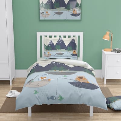Laural Home Outdoor Critters Fishing Comforter