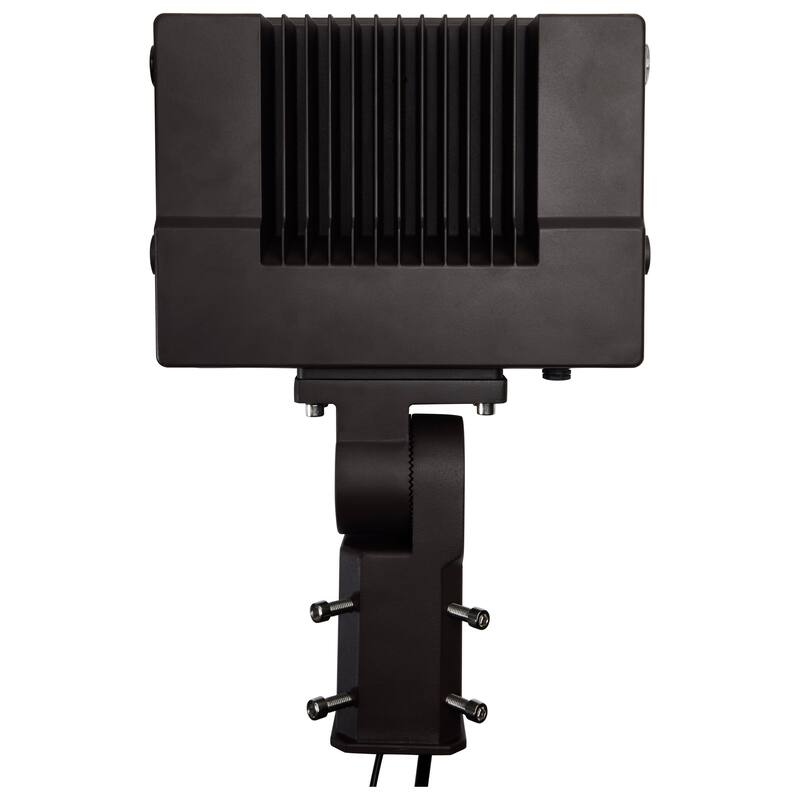 LED Tempered Glass Flood Light with Bypassable Photocell 3K/4K/5K 100W/125W/150W - Bronze