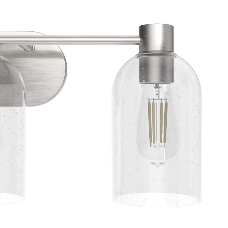 Hunter Lochemeade 3-Light Vanity Wall Light, Damp-rated - Bathroom, Laundry - Modern Farmhouse, Contemporary, Industrial
