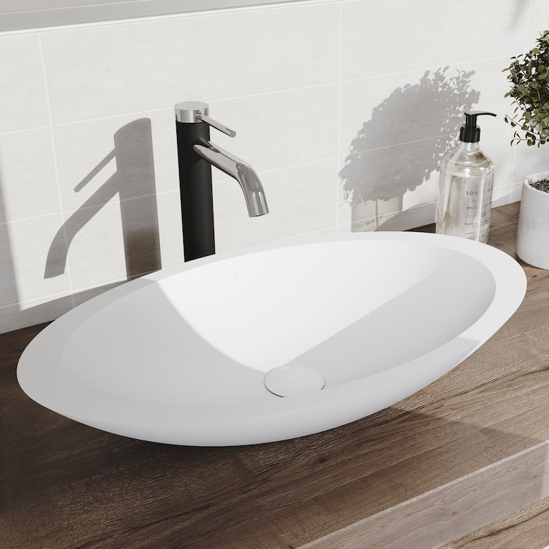 VIGO Lexington 10" H Single Handle Single Hole Bathroom Vessel Faucet