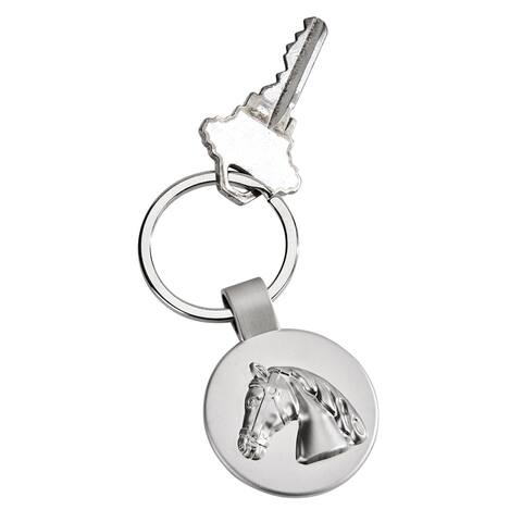 2.5" Stainless Steel Horse Head Design Key Chain