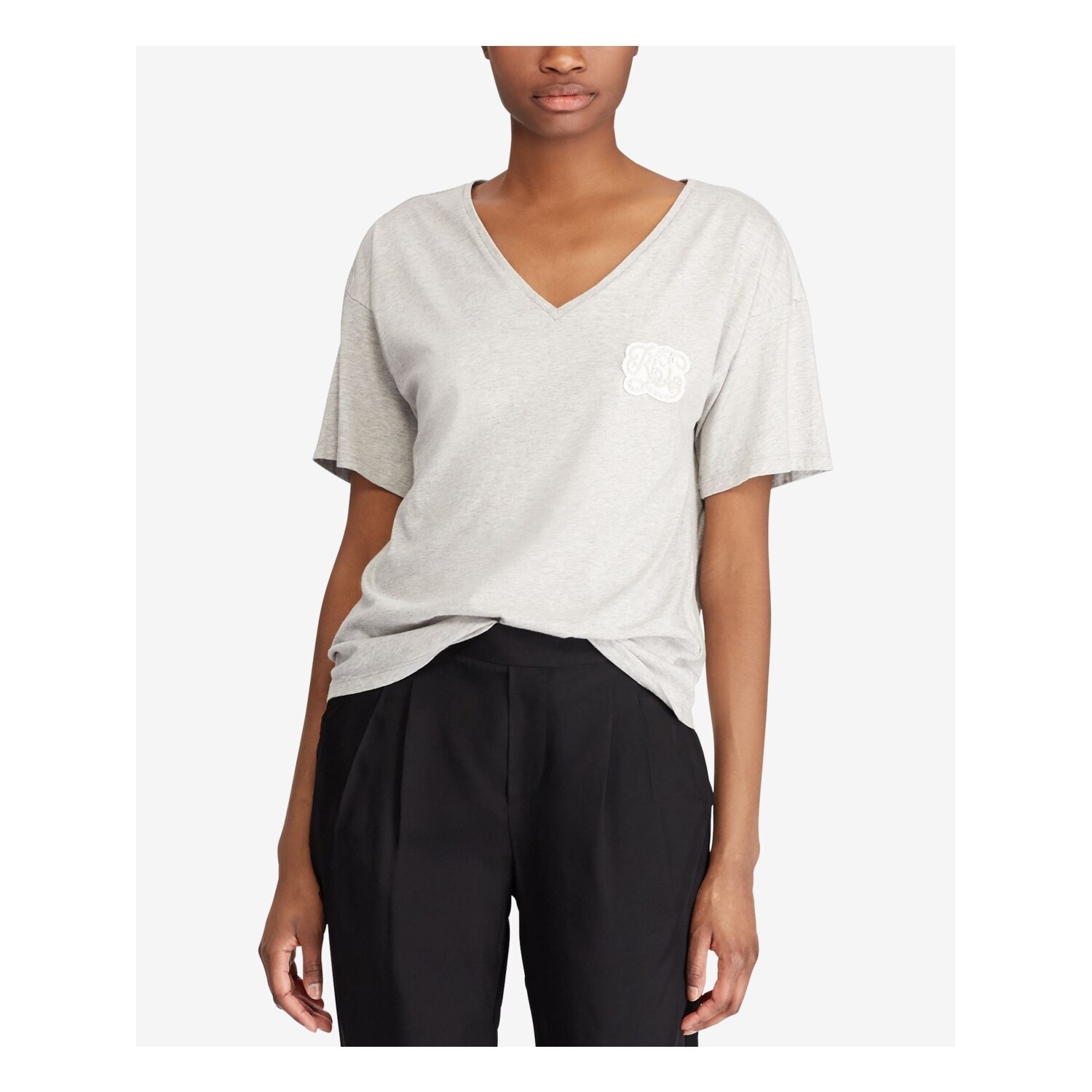 womens ralph lauren v neck t shirts