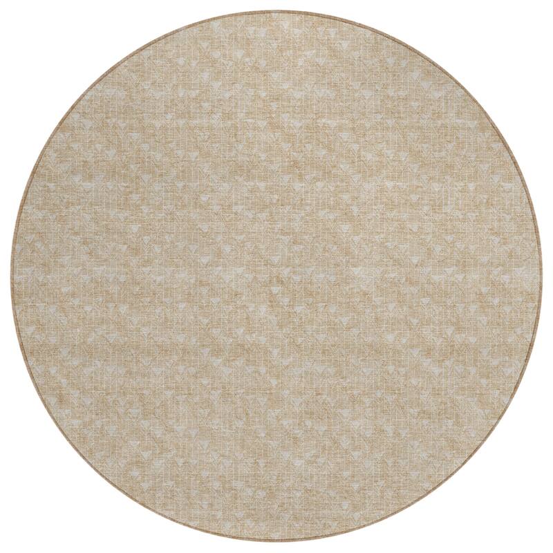 Hari Abstract Shapes Weather Resistant Classic Meets Modern Outdoor Rug
