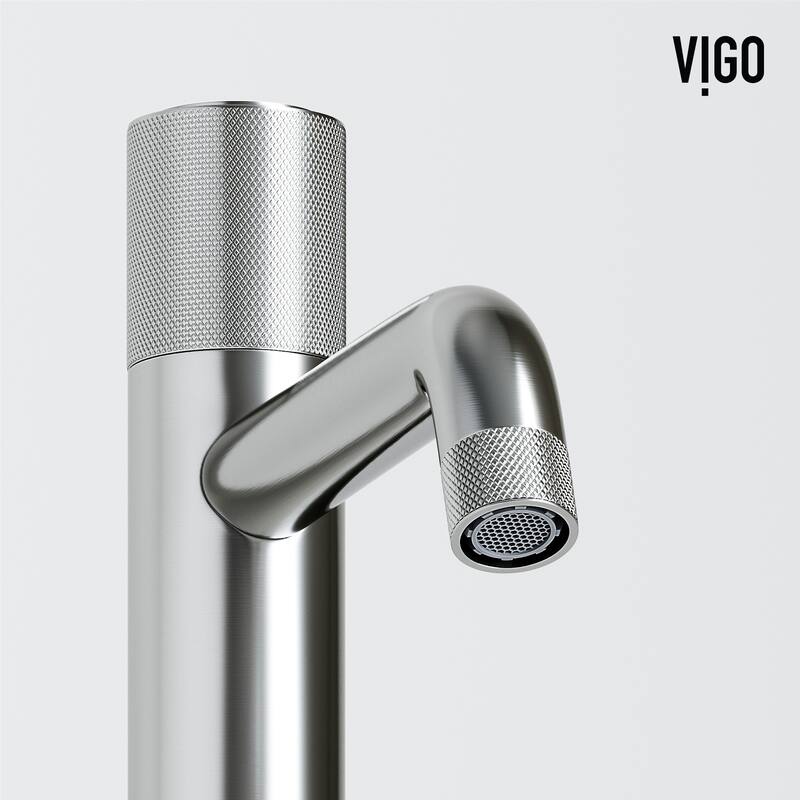 VIGO Wisteria 23"L x 14"W MatteStone Vessel Sink and Apollo 12"H Faucet Set