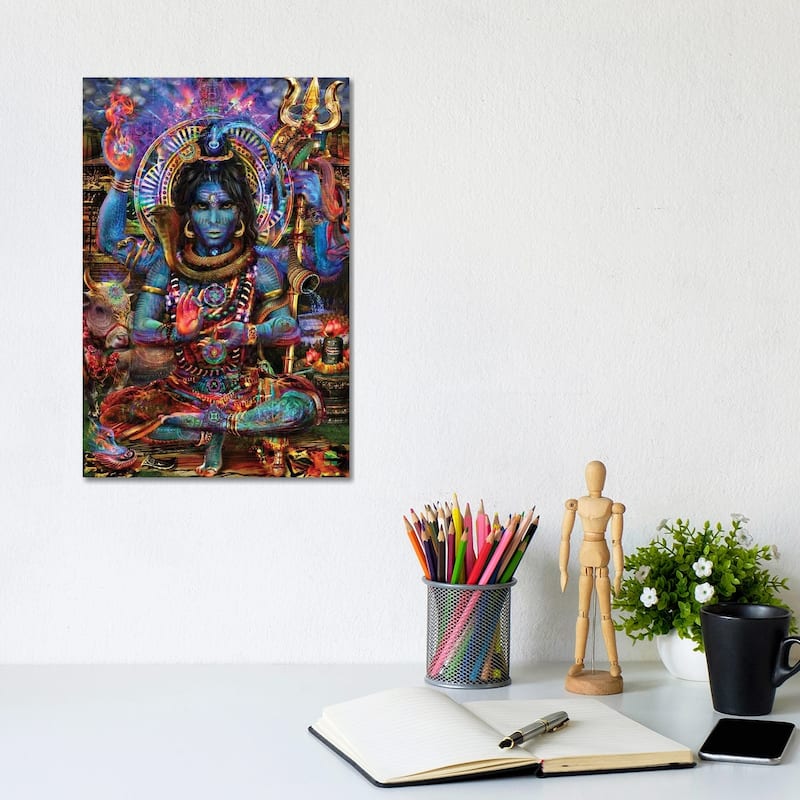iCanvas "Shiva" by Jumbie Canvas Print - 12x8x0.75