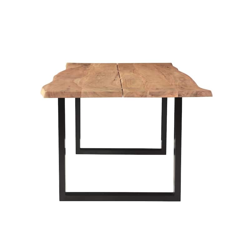 Athea Butterfly light acacia live Edge Dining Table - 96"