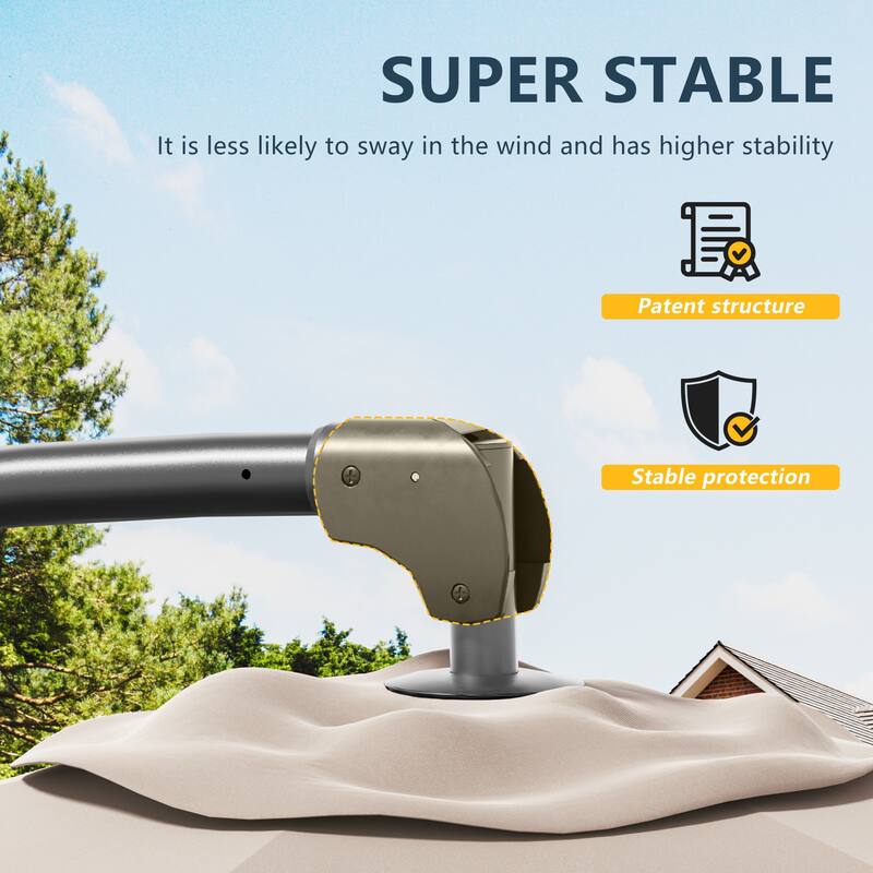 Outdoor 10FT Patio Offset umbrella for Garden