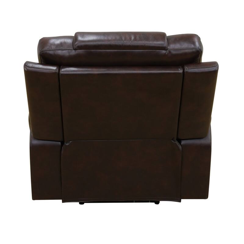 Power Recliner Chair with LED Lighting and Quilted Design