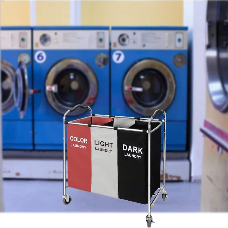 240L Laundry Hamper Large Laundry Basket with Wheels - 35"L x 16"W x 30"H