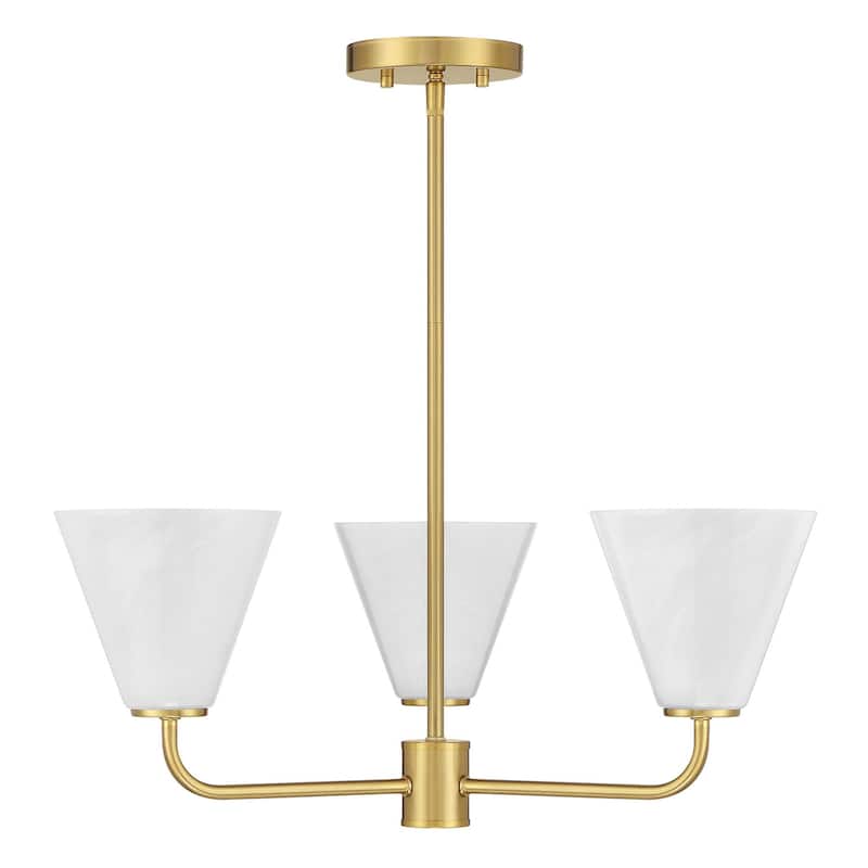 Blair 3-Light Chandelier - Warm Brass